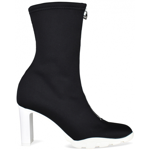 Chaussures Femme Bottes alexander mcqueen raised sole black croc sneaker Bottines Scuba Noir