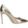 Chaussures Femme Sandales et Nu-pieds Francescomilano 010-01G Escarpins Femme Gold A10 01a Platinum Doré