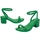 Chaussures Femme Sandales et Nu-pieds Melissa Shiny Heel II AD - Green Vert