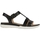 Chaussures Femme Sandales et Nu-pieds Geox Sandales plates femme  ref 52884 Noir Noir