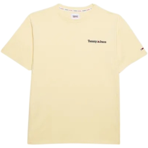 Vêtements Homme T-shirts & Polos Tommy Jeans T Shirt Homme  Ref 59701 Jaune Jaune