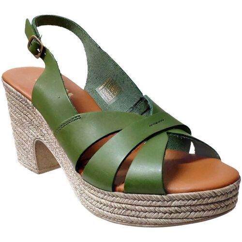 Chaussures Femme Sandales et Nu-pieds Surélevé : 9cm et plus Neffraction Vert
