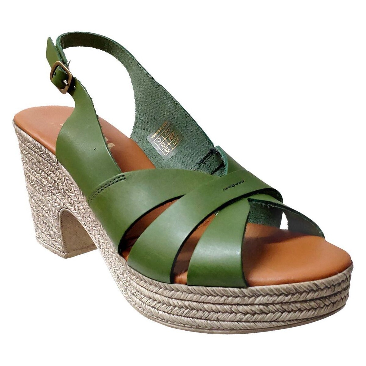 Chaussures Femme Sandales et Nu-pieds Elue par nous Neffraction Vert