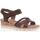 Chaussures Femme Sandales et Nu-pieds Caprice Sandales / nu-pieds Femme Marron Marron