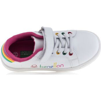 Benetton Baskets / sneakers Fille Blanc Blanc