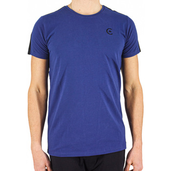 Vêtements Homme two-tone embroidered Cross T-shirt Cerruti 1881 Torbole Bleu