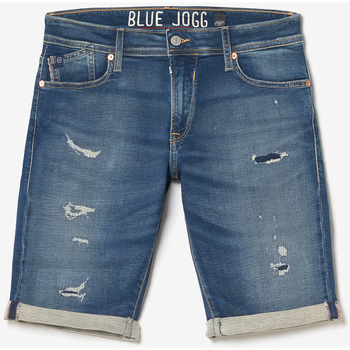 Vêtements Homme Shorts / Bermudas Paniers / boites et corbeillesises Bermuda jogg oc bleu délavé destroy Bleu