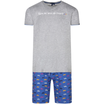 Vêtements Homme Pyjamas / Chemises de nuit Arthur Pyjama coton court Gris