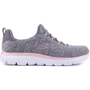 Chaussures Femme Fitness / Training Skechers Summits Baskets Style Course Gris