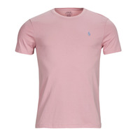 Vêtements Homme T-shirts manches courtes Polo Ralph Lauren T-SHIRT AJUSTE EN COTON Rose / Chino Pink