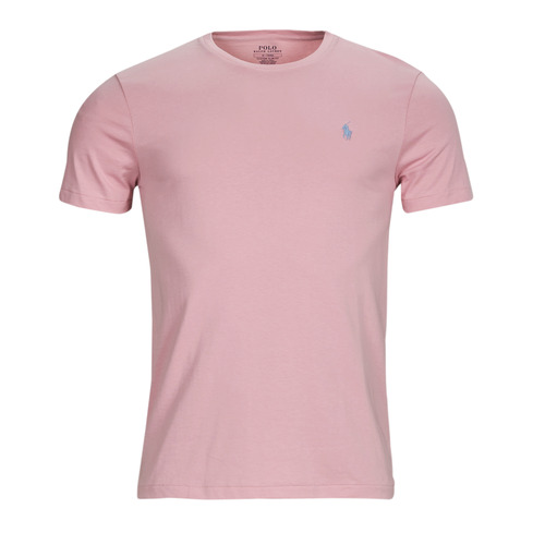 Vêtements Homme T-shirts manches courtes Fit Polo Ralph Lauren T-SHIRT AJUSTE EN COTON Rose