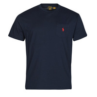 Vêtements Homme T-shirts manches courtes Polo Ralph Lauren T-SHIRT AJUSTE EN COTON Marine / Ink
