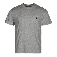 Vêtements Homme T-shirts manches courtes Polo Ralph Lauren T-SHIRT AJUSTE EN COTON Gris Chiné / Dark Vintage Heather