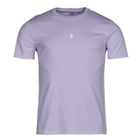Vêtements Homme T-shirts manches courtes Polo Ralph Lauren T-SHIRT AJUSTE EN COTON LOGO CENTRAL Mauve / Flower Purple