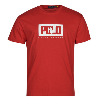 Vêtements Homme T-shirts manches courtes Polo Ralph Lauren T-SHIRT AJUSTE EN COTON LOGO POLO RALPH LAUREN Rouge / RL 2000 Red