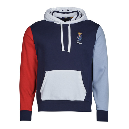 Vêtements Homme Sweats Logo Repeat Zip Through SWEATSHIRT CAPUCHE COLORBLOCK BEAR BRODé Marine / Rouge / Bleu / Blanc