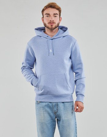 Vêtements Homme Sweats Polo Ralph Lauren SWEATSHIRT CAPUCHE LOGO CENTRAL EN DOUBLE KNIT TECH Bleu