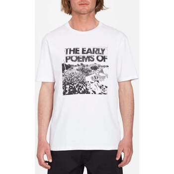 Vêtements Homme T-shirts manches courtes Volcom Camiseta  V Entertainment Poems White Blanc