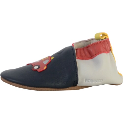Chaussures Fille Chaussons Robeez Coco & Abricot  Fireman Marine