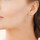 Montres & Bijoux Femme Boucles d'oreilles Brillaxis Créoles  argent rhodié empierrées 10mm Blanc