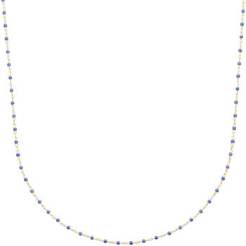 collier brillaxis  collier  perles de miyuki bleu roi  plaqué or 750/1000 