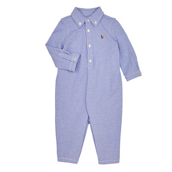 Vêtements Garçon Pyjamas / Chemises de nuit Polo Ralph Lauren SOLID CVRALL-ONE PIECE-COVERALL Bleu ciel