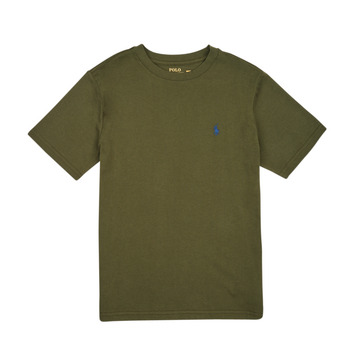 Vêtements Garçon T-shirts manches courtes Polo Ralph Lauren SS CN-TOPS-T-SHIRT Kaki