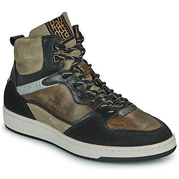 Chaussures Homme Baskets montantes Pantofola d'Oro BAVENO UOMO HIGH Noir / Kaki