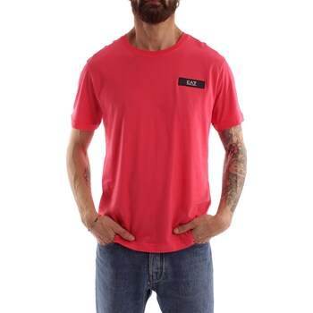 Vêtements Homme T-shirts manches courtes Emporio Armani pelle EA7 3RPT29 Rose