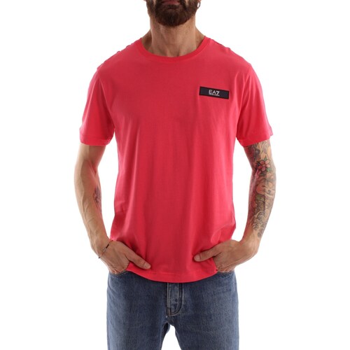 Vêtements Homme T-shirts manches courtes Emporio Armani EA7 3RPT29 Rose