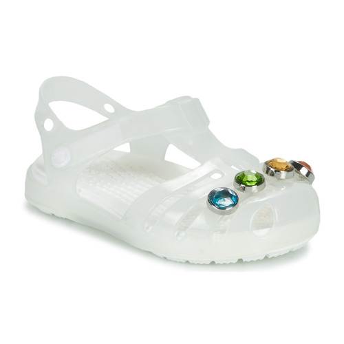 Chaussures Fille Sandales et Nu-pieds bain Crocs Isabella Charm Sandal T Blanc