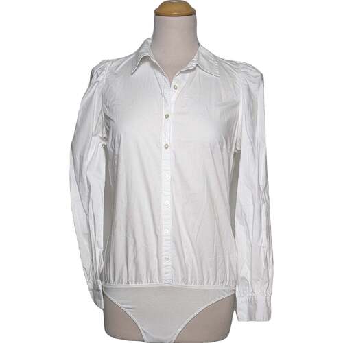Vêtements Femme Chemises / Chemisiers Pink Varsity Sweatshirt BLACK chemise  36 - T1 - S Blanc Blanc