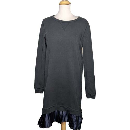 Vêtements Femme Robes courtes Yarn Dyed Stripe robe courte  36 - T1 - S Noir Noir