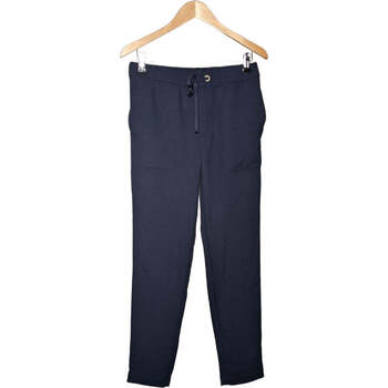 pantalon mango  pantalon droit femme  36 - t1 - s bleu 