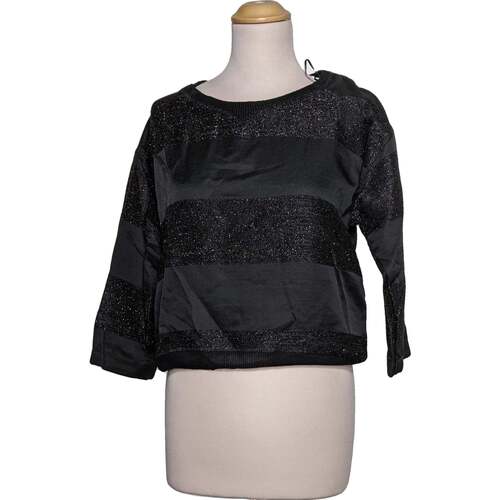 Vêtements Femme Gilets / Cardigans Zara top manches longues  36 - T1 - S Noir Noir