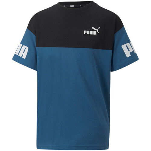 Vêtements Garçon T-shirts manches courtes Puma 670097-17 Bleu