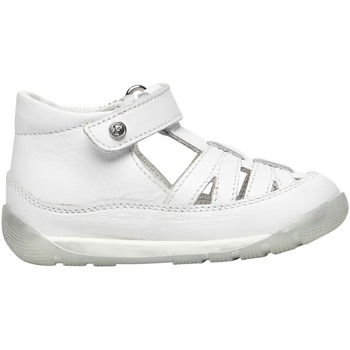 Chaussures Fille Sandales et Nu-pieds Falcotto Sandales semi-fermées en cuir MIPOS Blanc