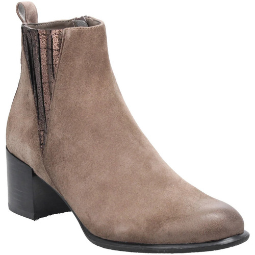 Chaussures Femme Slip-On-Sneakers Boots Fugitive FLAK TAUPE B Marron