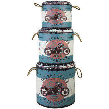Maison & Déco Malles / coffres de rangements Signes Grimalt Bares Vintage 3U Motorcycle Bleu