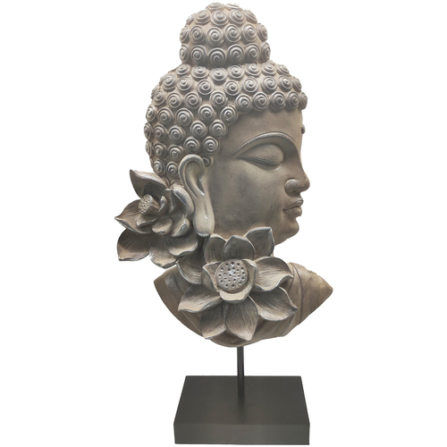 Maison & Déco Statuettes et figurines Signes Grimalt Figure De Figure De Bouddha Assis En Gris