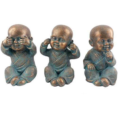 Boîte à Ananas Statuettes et figurines Signes Grimalt Figure Monk 3 Unités Bleu