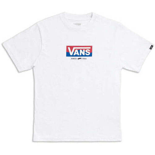 Vêtements Garçon T-shirts & Polos Vans T-Shirt  BY EASY LOGO SS BOYS WHITE Blanc