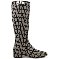 Chaussures Femme Bottes cable-knit Valentino Bottes VLogo Beige