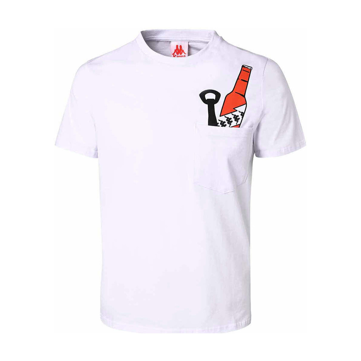 Vêtements Homme T-shirts manches courtes Kappa T-shirt  Bredy Authentic Blanc