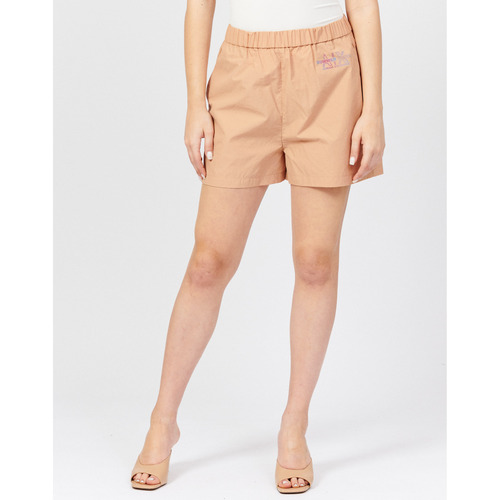 Vêtements Femme Shorts / Bermudas EAX Short avec bande élastique et deux poches Beige