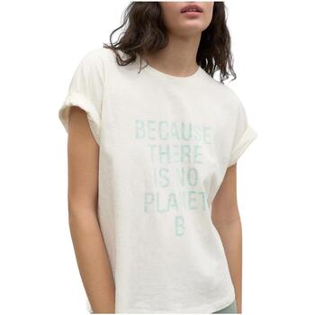 Vêtements Femme T-shirts manches courtes Ecoalf  Blanc