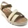 Chaussures Femme Sandales et Nu-pieds Walk & Fly SANDALE WALK & FLY 9371-30032 CUIR KAKI-BEIGE Vert