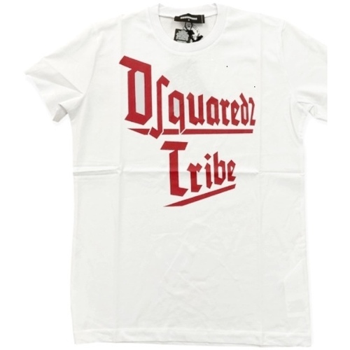 Vêtements Homme T-shirts New manches courtes Dsquared T-SHIRT Blanc