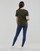 Vêtements Femme T-shirts manches courtes Only ONLABELLA L/S GLITTER V-NECK CS KNT Kaki