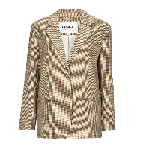 Vêtements Femme A lovely jacket lovely colour and is so warm fits perfectly Only ONLMOLLY L/S OVS CHECK BLAZER TLR Beige